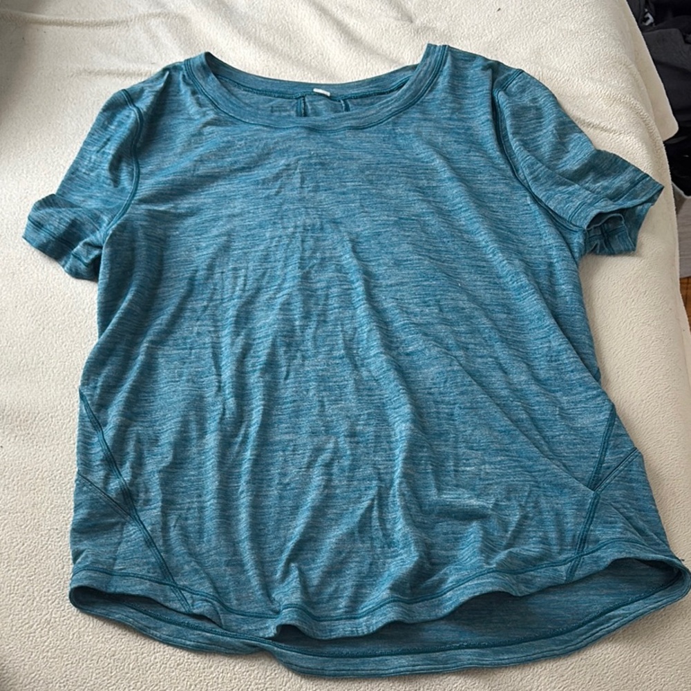 Lululemon Athletica Blue Relaxed Short Sleeve T-Shirt size 2